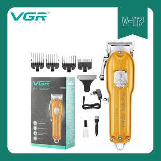 VGR navigator professional hair clipper ปัตตาเลี่ยนตัดแต่งทรงผมไร้สาย  รุ่น V-117