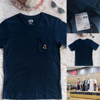 เสื้อยืด UNIQLOxDISNEY  SIZE XS สีกรม