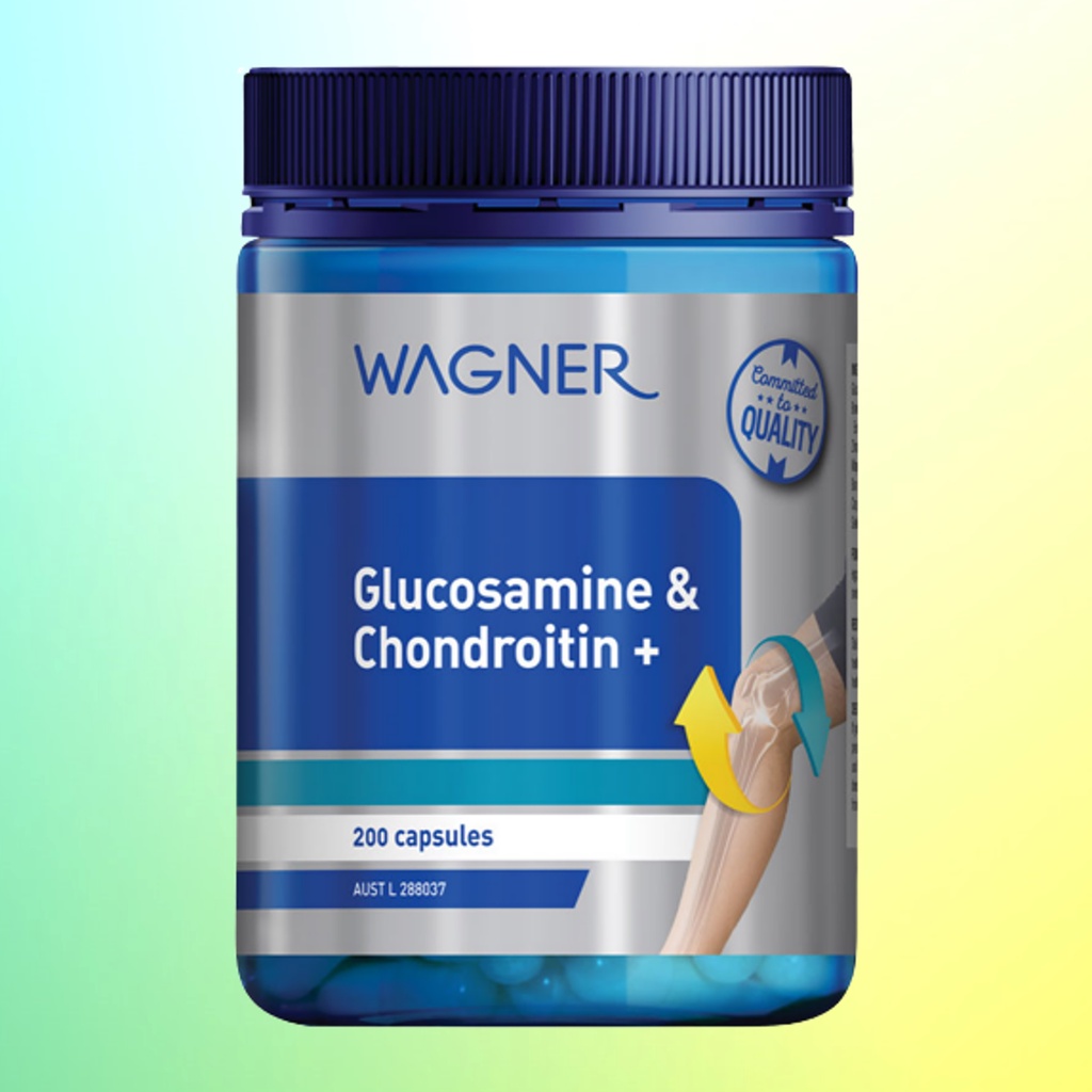 [พร้อมส่ง] Wagner Glucosamine & Chondroitin + 200 Capsules หมดอายุ 30/11/2026