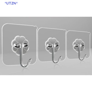 UTZN&gt; 10 PCS Wall Hooks 15 KG Heavy Duty Self Adhesive Hook Waterproof  Strong Hooks new