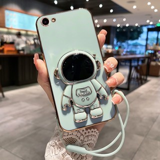 Oppo A17 เคส OPPO A1K เคส OPPO A71 เคส นักบินอวกาศ ที่วางโทรศัพท์มือถือ เคสป้องกัน การ์ตูน ป้องกันการลื่นไถล กันสิ่งสกปรก ป้องกันกล้อง พร้อมสายคล้อง