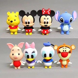 Disney ตุ๊กตาพวงกุญแจ DIY Mickey Mouse Minnie Mouse Donald duckstitch กระเป๋า จี้ เครื่องประดับ