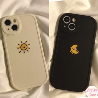 เคสรูปไข่ Big Eye Soft เคสโทรศัพท์สำหรับ VIVO Y16 Y22 Y22S Y55 Y75 Y33S Y21S Y21A Y21 Y20 Y20i Y12S Y12A Y20s G Y33T Y21T Y53S Y51 Y51A Y31 Y15S Y15A Y30 Y50 Y30i Motif ดวงจันทร์และดวงอาทิตย์น่ารัก