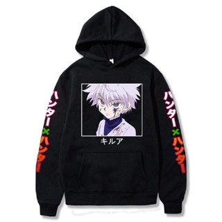 Jxlq เสื้อกันหนาว มีฮู้ด ผ้าฝ้าย ลายอนิเมะ Hunter X Killua Mannenvrouwen Mannen Kleding พลัสไซซ์ สําหรับผู้ชาย 2022 YQ