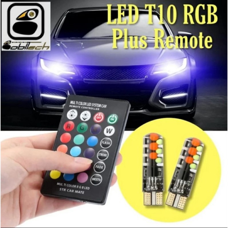 Bobltech ไฟ Led T10 RGB W5W 6-5050 360 NSF รถจักรยานยนต์รถยนต์