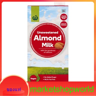 Unsweetened Almond Milk Woolworths 1L.