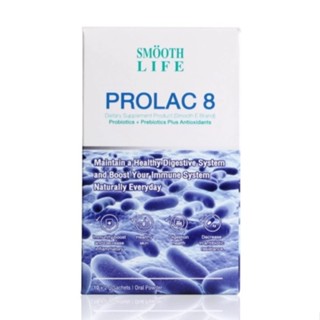 Smooth Life ProLac 8 by Smooth E โปรแลค 8 ปรับสมดุลลำไส้ สำหรับผู้มีปัญหาระบบขับถ่าย เสริมภูมิคุ้มกัน ขนาด 10 ซอง 19918