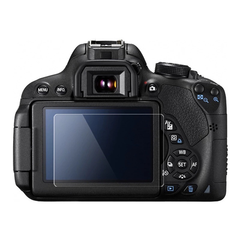 ฟิล์มกระจกนิรภัยกล้องป้องกันหน้าจอ LCD สําหรับ Canon 70D 7DII 5D3 5D4 77D 6DII 1DXII 760D M3 M5 M6 M