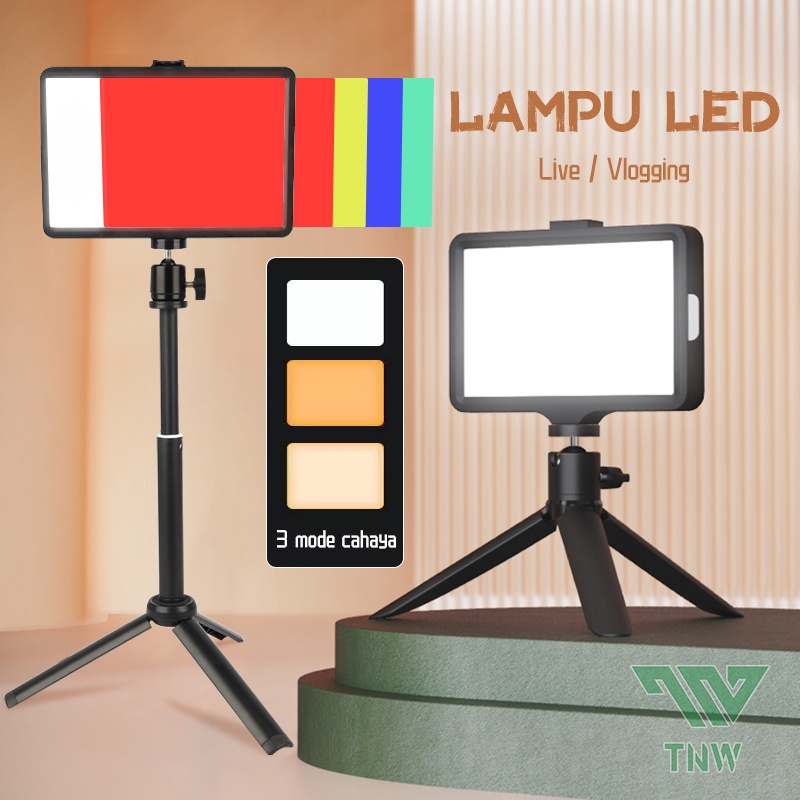 Tnw Photo Light LED Video Light เติมแสงขาตั้งกล้องแหวนการถ่ายภาพ Light Live Vlogging