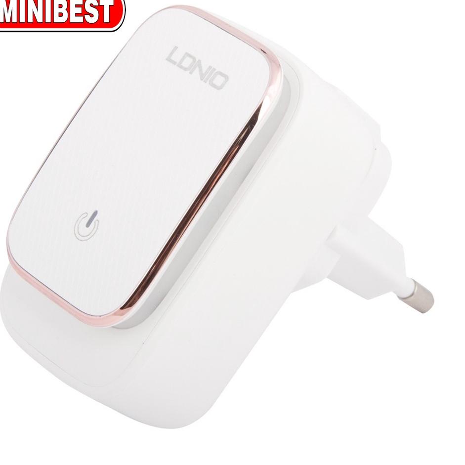 สุดฮิต! LDNIO Charger เครื่องชาร์จติดผนัง USB คู่พร้อมไฟ LED original LDNIO A2205