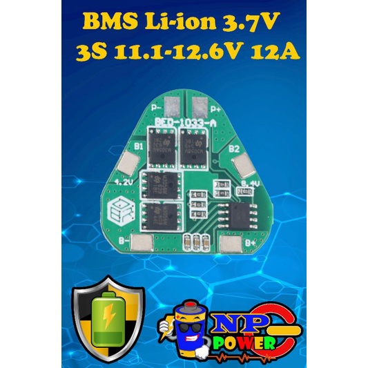 BMS 3S li-ion 3.7V 12A