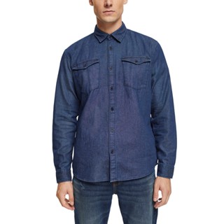 ESPRIT Mens denim fabric made shirt