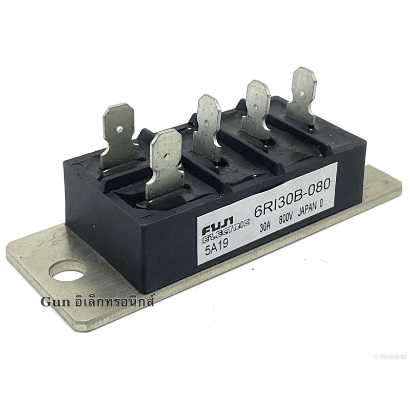 6RI30B-080 FUJI โมดูล Brand: FUJI,Description : Power diode module, 6-Pack, 800 VOLTS 30 AMP,Package