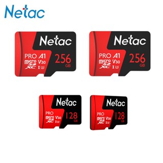 การ์ดหน่วยความจํา Netac Extreme 256GB Micro SD TF Card 128GB 64GB 32GB ความเร็วสูง