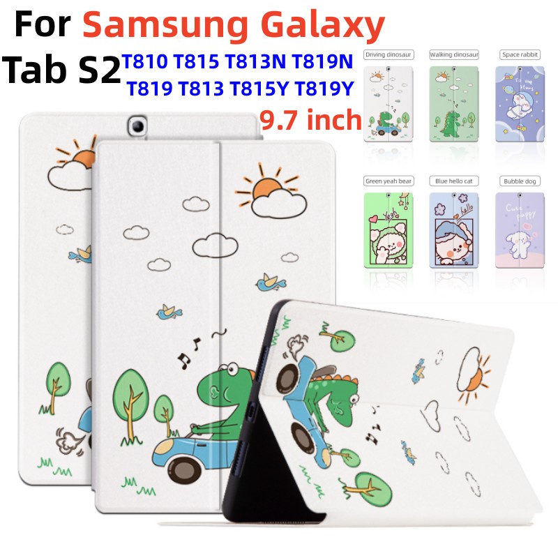 สําหรับ Samsung Tab S2 9.7 T810 T815 T813N T819N T819 T813 T815Y T819Y ปลอกรูปแบบน่ารักแท็บเล็ตคุณภา