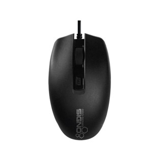 SIGNO Optical Mouse รุ่น MO-280 สีดำ (เมาส์ออพติคอล) รับประกันศูนย์1ปี