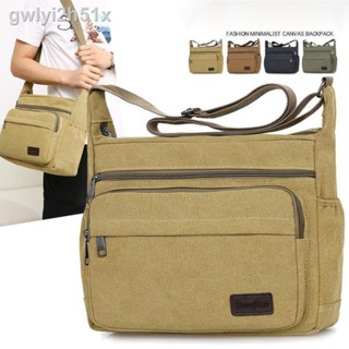 ✧☃canvas bag/men s bag/shoulder bag/crossbody bag/retro casual bag/sport backpack