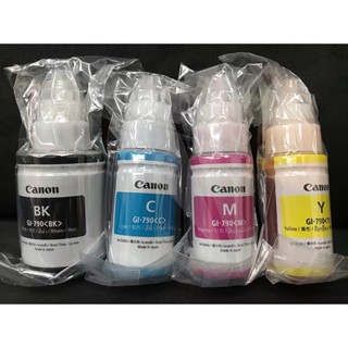 🔥จัดส่งจากกรุงเทพ🔥หมึกเติม CANON INK # GI-790 หมึกขวดแท้ 4 สี BK / C M Y สำหรับ Pixma G1010 G2010 G3010 G4010