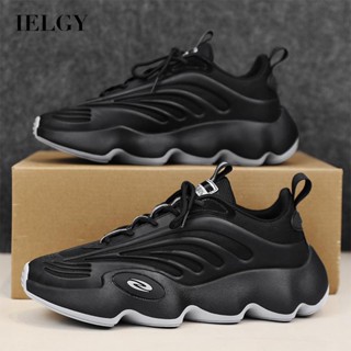 Ielgy รองเท้าผ้าใบลําลอง พื้นหนา เข้ากับทุกการแต่งกาย สําหรับผู้ชาย เหมาะกับการวิ่ง