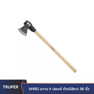 TRUPER ขวาน 4 ปอนด์ ด้ามไม้ ยาว 36 นิ้ว รุ่น 14982 ของแท้100%