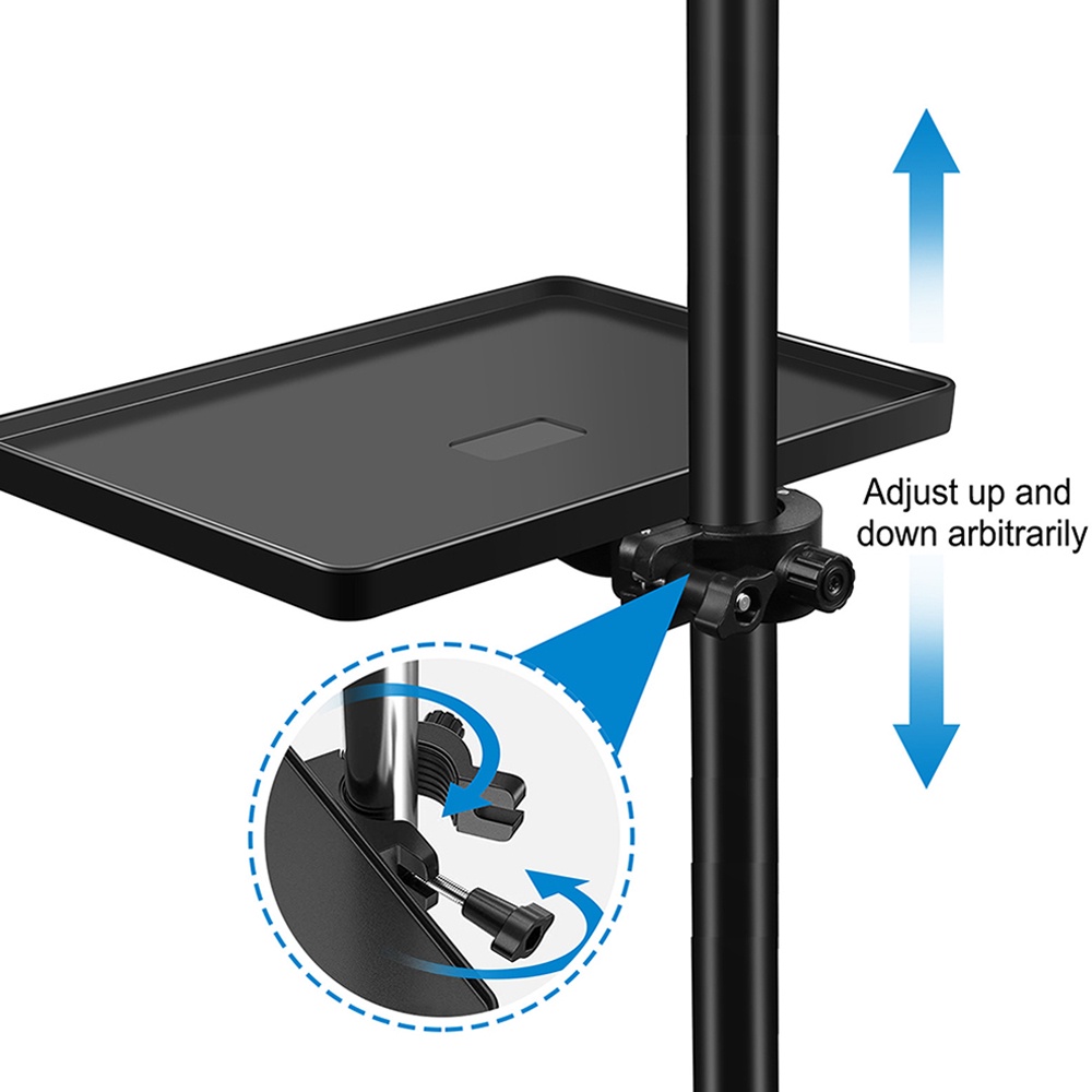 ขาตั้งไมโครโฟน ถาดการ์ดเสียง ขาตั้งไมโครโฟนสด ขาตั้งพลาสติก แบบคลิปหนีบเกลียว สําหรับขาตั้งกล้องถาดโทรศัพท์มือถือ