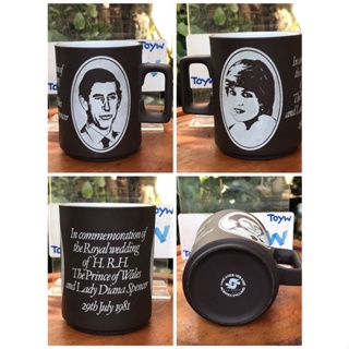 ส่งต่องานสะสม Ceramic Mug แก้วมัคเซรามิค แก้วที่ระลึกงานอภิเษกสมรส The Prince of Wales and Lady Diana Spencer