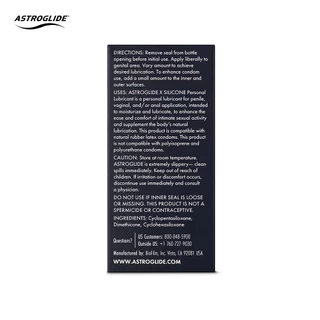 ASTROGLIDE เจลหล่อลื่น X Premium Silicone สูตรซิลิโคน หล่อลื่นยาวนานพิเศษ ขนาด 2.5 ออนซ์/74 มล.