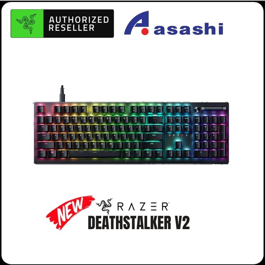 Razer DeathStalker V2 - คีย์บอร์ดออปติคอลบางเฉียบ Linear Red Switch RZ03-04500100-R3M1