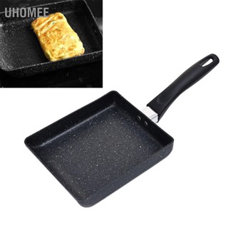 UHomee Mini Frying Pan Black Household Portable Japanese Style Egg Rectangular Omelet 13x18cm