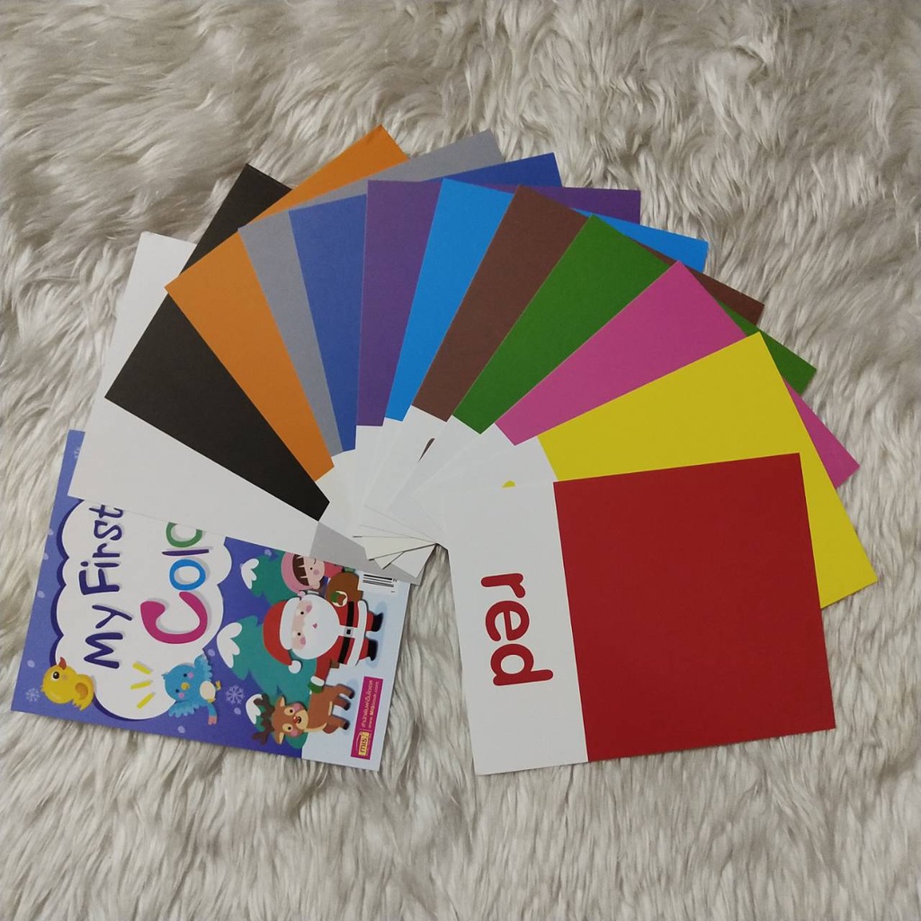 แฟลชการ์ดคำศัพท์ การ์ดสี Color การ์ดช่วยจำ
