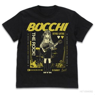 เสื้อยืดแขนสั้นลําลอง ทรงหลวม พิมพ์ลายการ์ตูนอนิเมะ Bocchi The Rock พลัสไซซ์ แฟชั่นสําหรับผู้ชาย และผู้หญิง 1ag