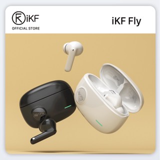 iKF Fly หูฟังบลูทูธไร้สาย ตัดเสียงรบกวน พร้อมไมโครโฟน 25 ชั่วโมง สําหรับออกกําลังกายออนไลน์