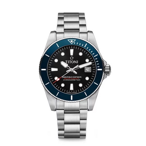 Titoni Luxury Gents Watch - Seascoper Model: 83300 S-BE-706