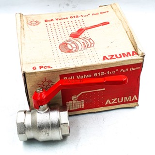 AZUMA 612 บอลวาล์วทองเหลืองชุบบรอนซ์ 1-1/2"