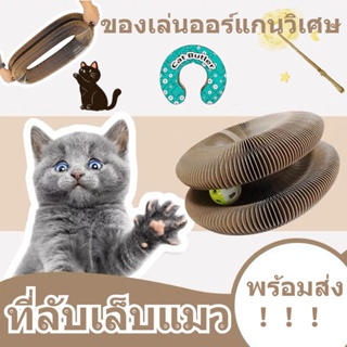 🐱COD🐱ของเล่นแมว ของเล่นออร์แกนวิเศษ กล่องตีนแมว เปลี่ยนรูปได้อย่างอิสระ ของใช้น้องแมว Magic Organ Cat Scratching Board