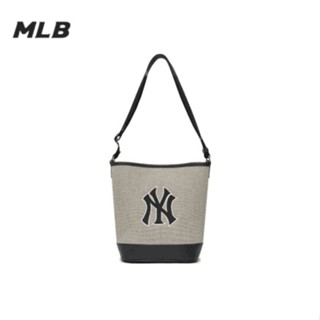 ของแท้100% MLB large LOGO canvas bag shoulder bag กระเป๋าสะพายข้าง