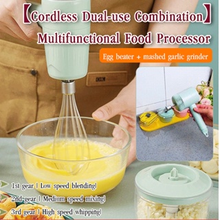 Portable Hand Mixer Electric Wireless Food Blender 3 Speed Milk frother Cake Egg Beater Cream Food Baking garlic Dough k