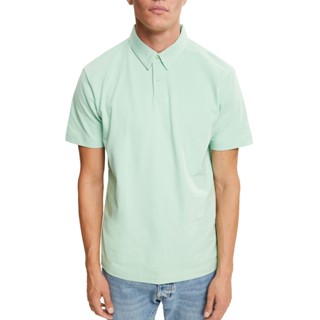 ESPRIT Mens Cotton Piqué polo shirt - Pastel Green/Blue/Violet (XS - XXL)