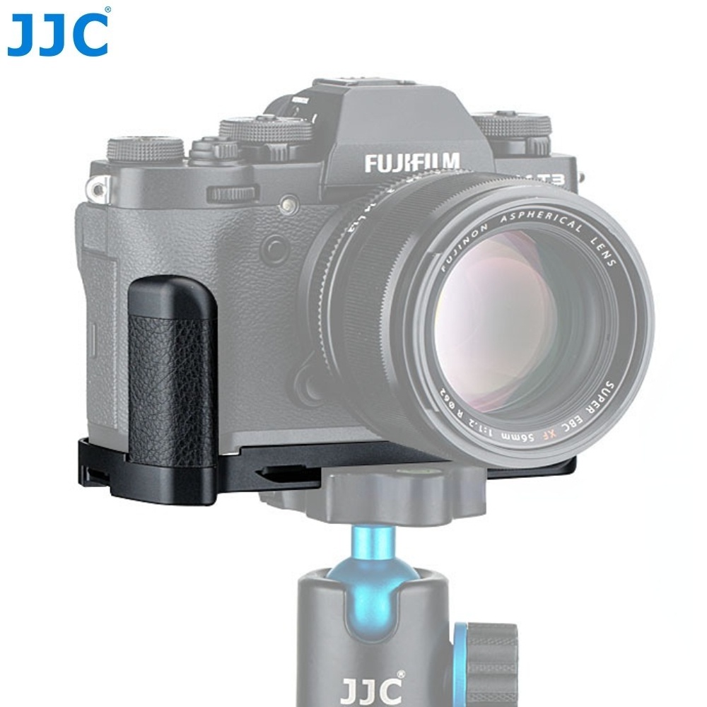 JJC HG-XT3 อลูมิเนียมมือจับกล้องสำหรับ Fuji Fujifilm X-T3 X-T2 XT3 XT2, Arca Swiss ปล่อยด่วน ตัวยึดกันลื่น L แทนที่ Fujifilm MHG-XT3 MHG-XT2