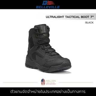Belleville - Ultralight Tactical Boot รองเท้าบูท ผู้ชาย คอมแบท หนังขัดเงา รองเท้าข้อสูง หุ้มข้อ มีซิปข้าง