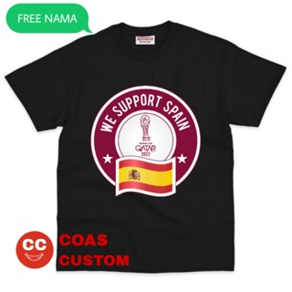 เสื้อยืด พิมพ์ลาย Spanish Clothing QATAR World Cup 2022