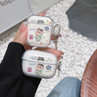 เคสหูฟังบลูทูธไร้สาย แบบนิ่ม ลายการ์ตูนชินจังน่ารัก สําหรับ Apple airpods Pro airpods 1 2 3 pro2 3 3