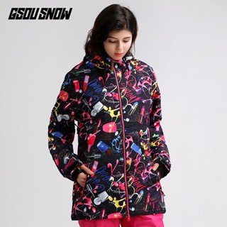 GSOUSNOW ski suit womens double board jacket winter outdoor windproof waterproof snow-proof jacket GJXL