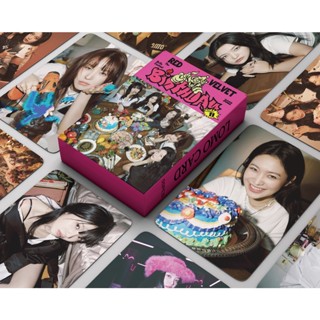 LOMO CARD Red Velvet BIRTHDAY โลโม่การ์ด เรดเวลเวตแบบ 2 ด้าน โค้งมน ไร้ขอบ 30-55 ชิ้น/กล่อง 8.7×5.7cm Feel My Rhythm