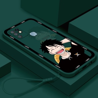 เคสโทรศัพท์มือถือ ซิลิโคนนิ่ม ทรงสี่เหลี่ยม กันกระแทก ลายการ์ตูน One Piece Sixhd สําหรับ Infinix Hot 10 Play 10i 10s