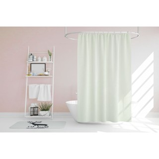 Shower curtain ผ้าม่านห้องน้ำ PEVA ม่านห้องน้ำโรงแรม รีสอร์ท 180x200cm