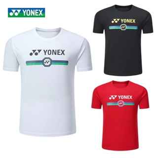 Yonex ใหม่ เสื้อกีฬาแบดมินตัน แขนสั้น ระบายอากาศ แห้งเร็ว สําหรับผู้ชาย และผู้หญิง 6100