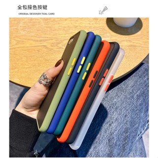 [ ส่งจากไทย ] Case Vivo Y93 Y95  เคสกันกระแทก ปุ่มสีผิวด้าน ขอบนิ่มหลังแข็ง เคสโทรศัพท์ วีโว่ [ Fashion case]