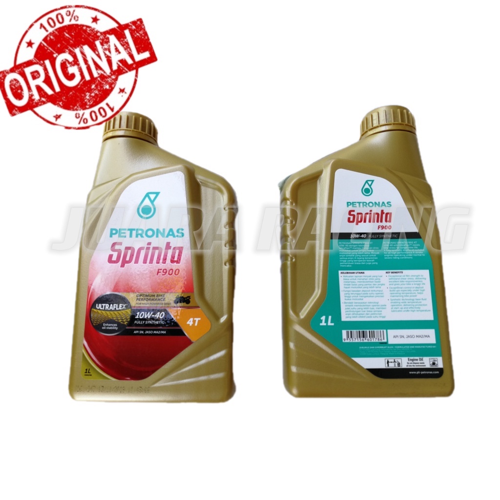 4T ENGINE OIL SPRINTA F900 (10W40) FULLY SYNTHETIC จาก PETRONAS