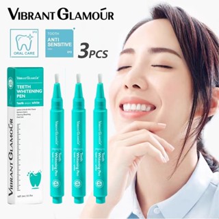 3pcs VIBRANT GLAMOUR Teeth Whitening Pen Cleaning Serum Remove Plaque Stains Dental Tools Whiten Teeth Oral Hygiene Tooth Whitening Pen